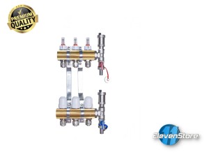 Heizkreisverteiler 3 Kreise mit PEX16-Adaptern 