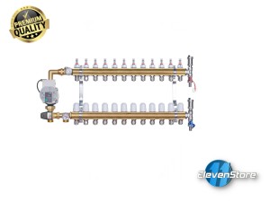 Heizkreisverteiler 12 Kreise mit PEX16-Adaptern  Wilo Pumpe