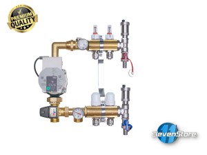 Heizkreisverteiler 2 Kreise mit PEX16-Adaptern  Wilo Pumpe